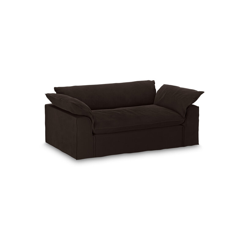 HKLIVING-collectie Nomad bank: 204cm, royal velvet, espresso