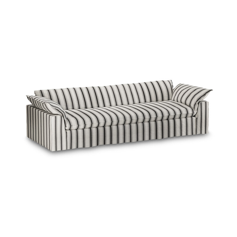 HKLIVING-collectie Nomad bank: 305cm, rocco, chalkstripe