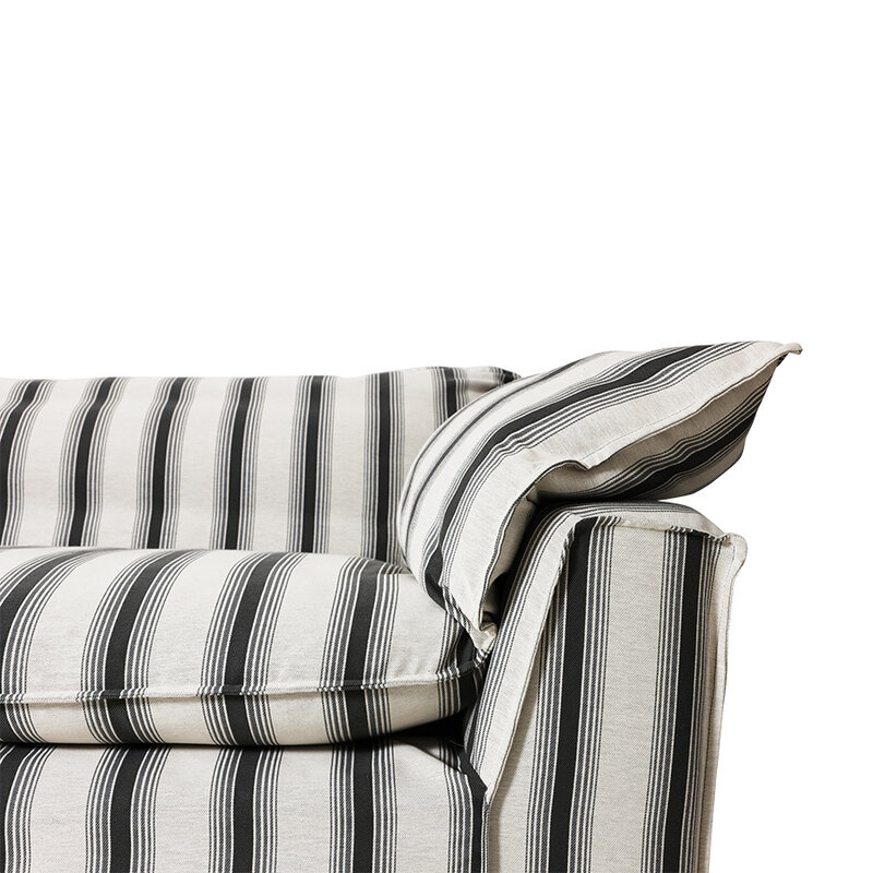 HKLIVING-collectie Nomad bank: 305cm, rocco, chalkstripe
