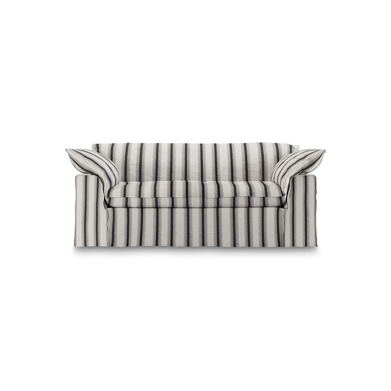 HKLIVING-collectie Nomad bank: 204cm, rocco, chalkstripe