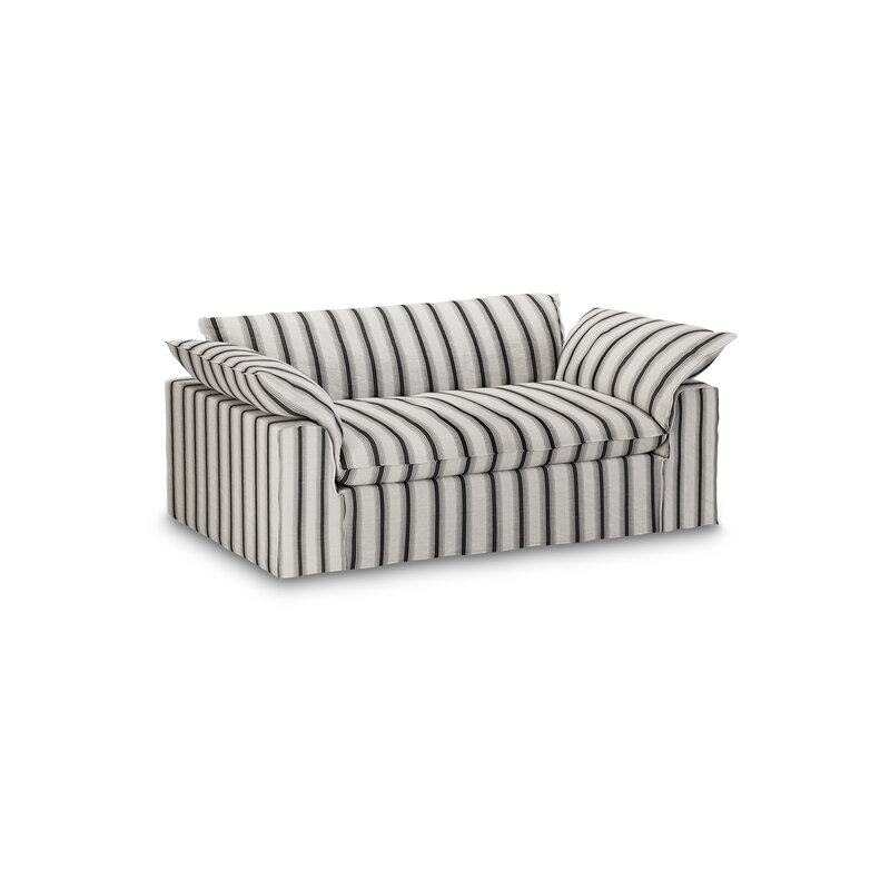 HKLIVING-collectie Nomad bank: 204cm, rocco, chalkstripe
