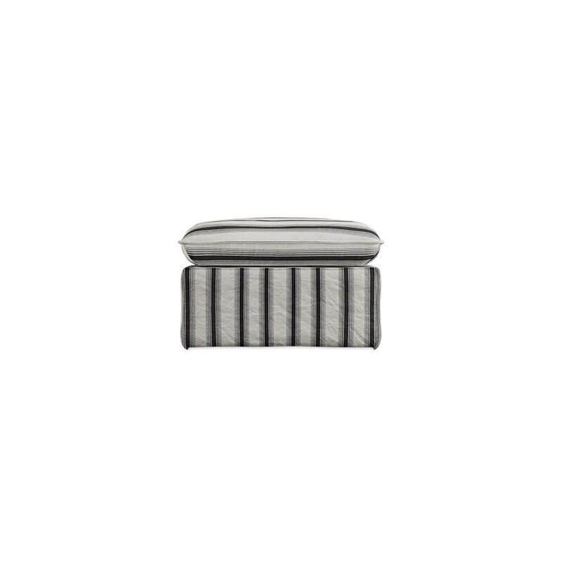 HKLIVING-collectie Nomad bank: hocker, rocco, chalkstripe
