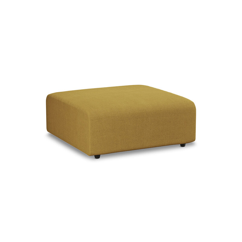 HKLIVING-collectie Jax bank: element hocker, linnen, burnt ochre