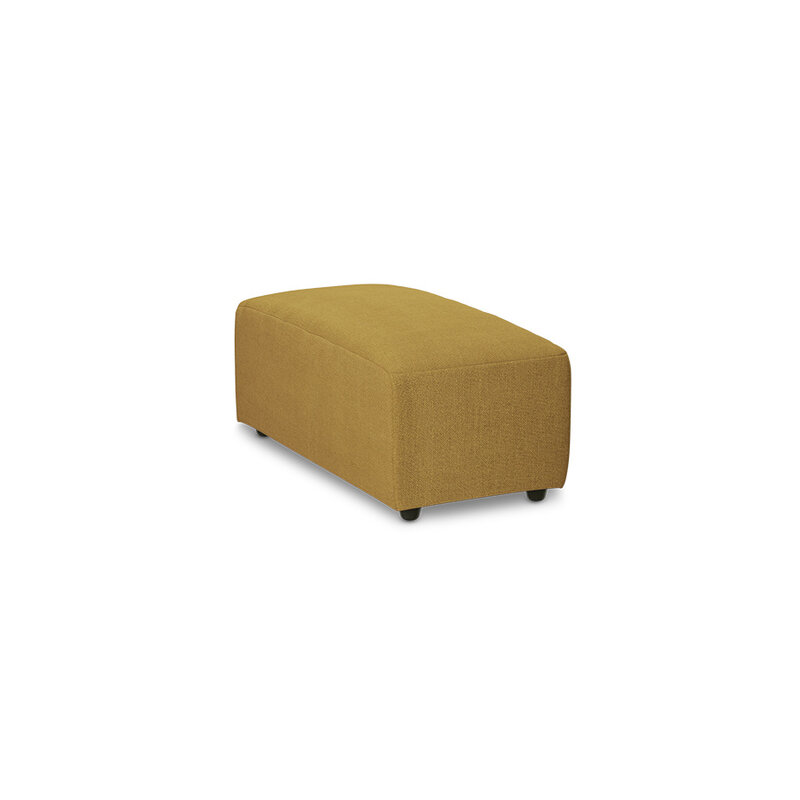 HKLIVING-collectie Jax bank: element hocker small, linnen, burnt ochre