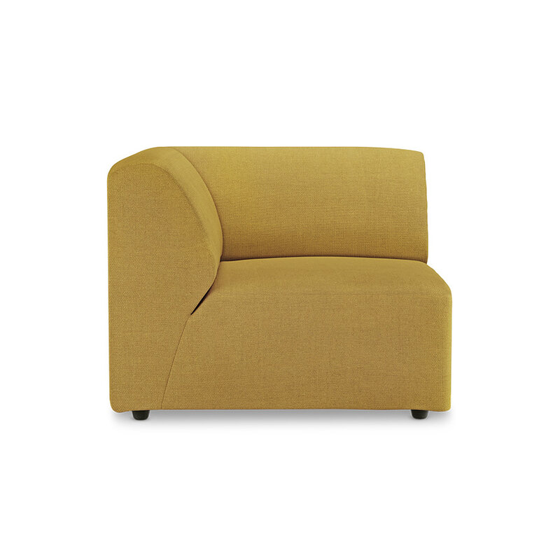 HKLIVING-collectie Jax bank: element links end, linnen, burnt ochre