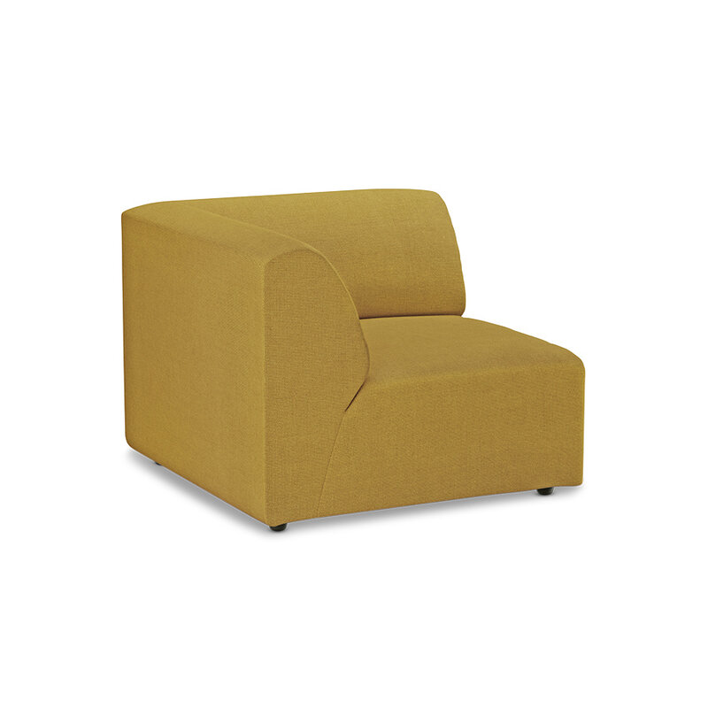 HKLIVING-collectie Jax bank: element links end, linnen, burnt ochre