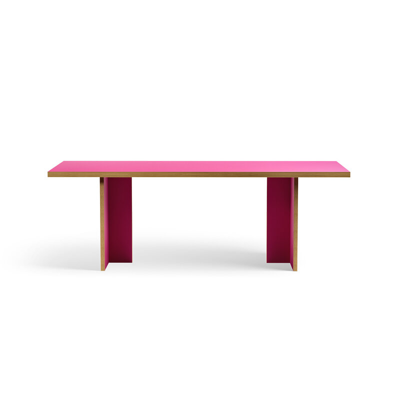 HKLIVING-collectie Eettafel raspberry rectangular 220cm