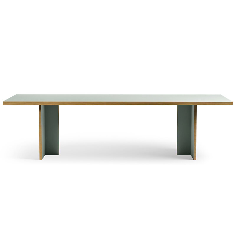 HKLIVING-collectie Eettafel pale green rectangular 280cm