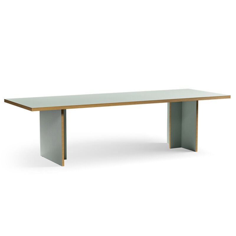 HKLIVING-collectie Eettafel pale green rectangular 280cm