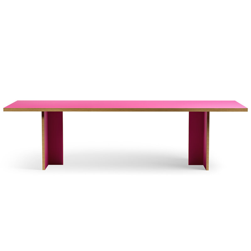 HKLIVING-collectie Eettafel raspberry rectangular 280cm