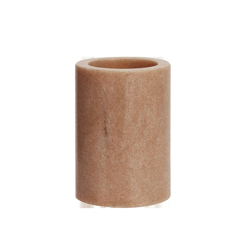 Madam Stoltz-collectie Ronde marmeren pot Roze