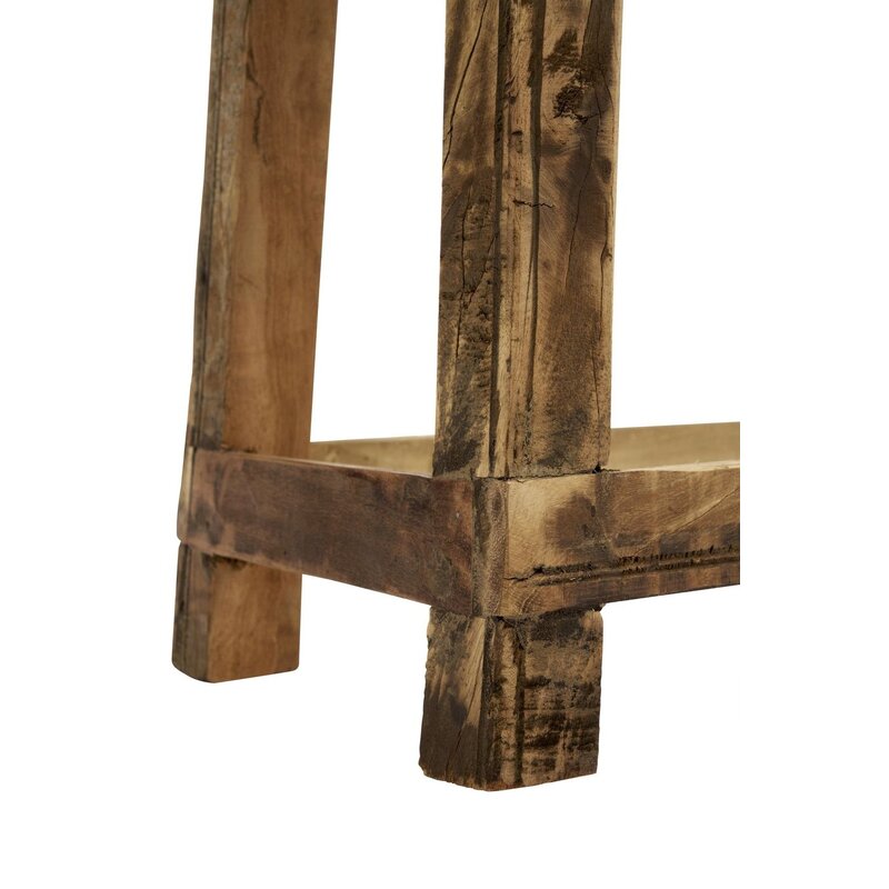 Madam Stoltz-collectie Gerecyclede houten bank Naturel