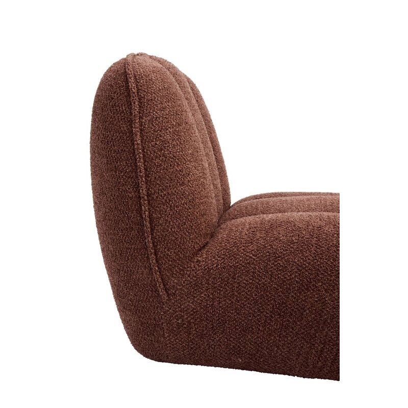 Madam Stoltz-collectie Bouclé fauteuil Oud roze