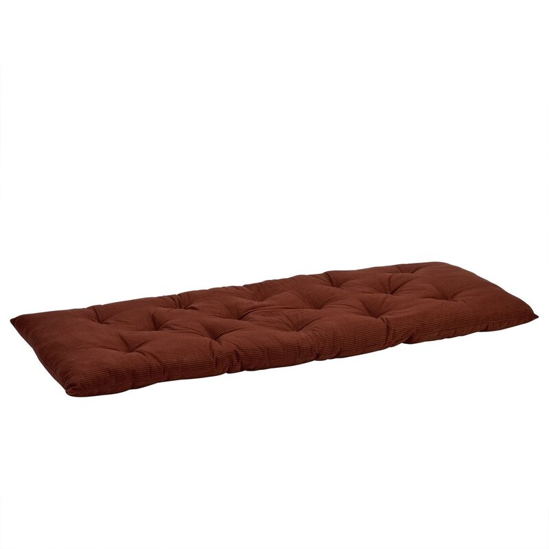 Madam Stoltz-collectie Katoenen matras met print Baksteen, zwart