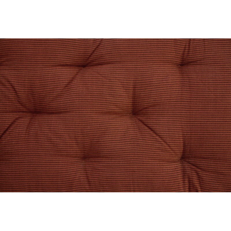 Madam Stoltz-collectie Katoenen matras met print Baksteen, zwart