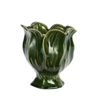 Madam Stoltz Aardewerk bloempot Groen Ø 18 cm