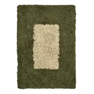 Madam Stoltz Getufte katoenen badmat Kaki, beige