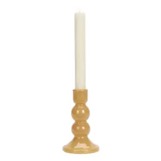 Madam Stoltz Glazen kandelaar Pompoen H 15 cm