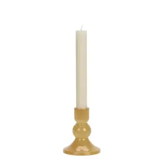 Madam Stoltz Glazen kandelaar Pompoen H 11 cm