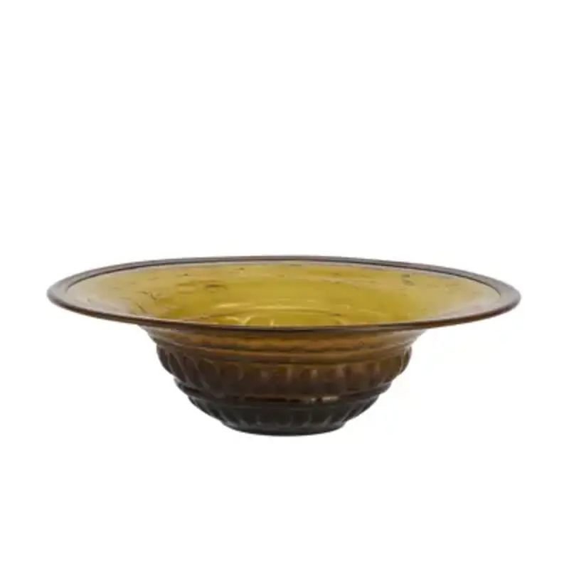 Madam Stoltz-collectie Gerecycled glazen dienblad Amber