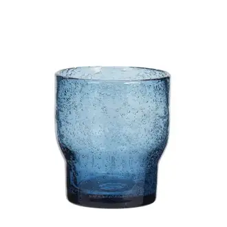 Madam Stoltz Gekleurd drinkglas Blauw