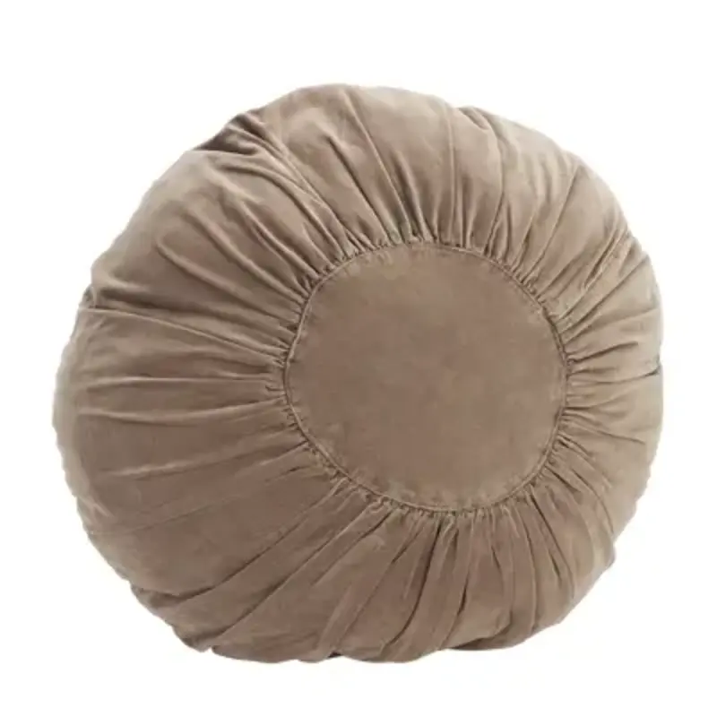 Madam Stoltz-collectie Rond velvet kussen Paddenstoel