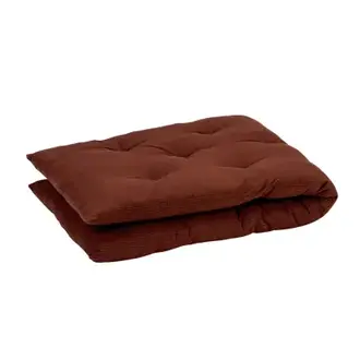 Madam Stoltz Printed katoenen matras Baksteen, zwart