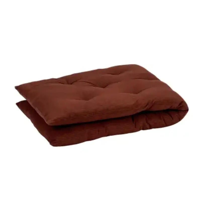 Madam Stoltz-collectie Katoenen matras met print Baksteen, zwart