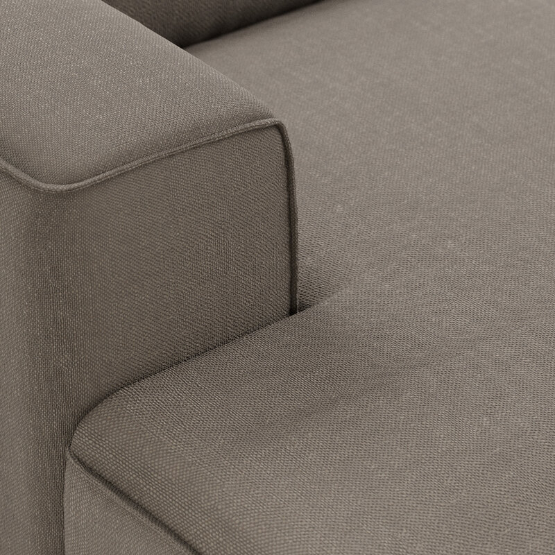 HKLIVING-collectie FLAKE bank: element links divan, pure, earth