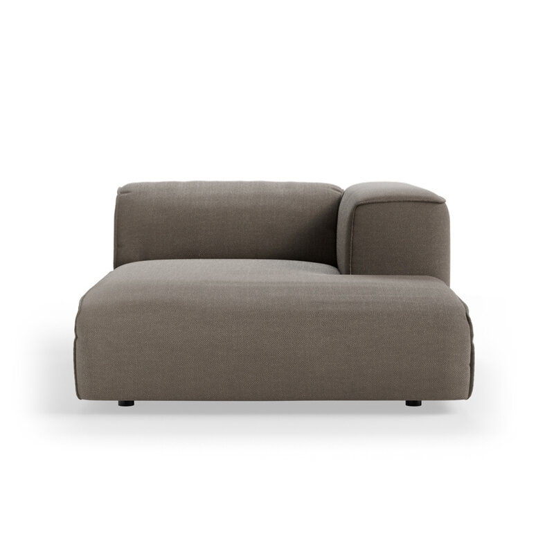 HKLIVING-collectie FLAKE bank: element rechts divan, pure, earth