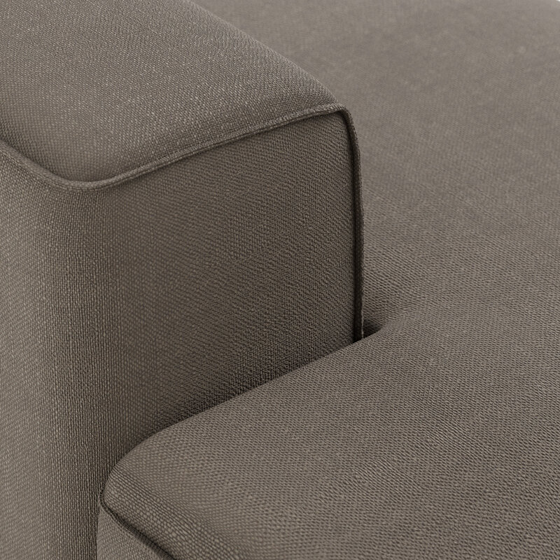HKLIVING-collectie FLAKE bank: element links longchair, pure, earth