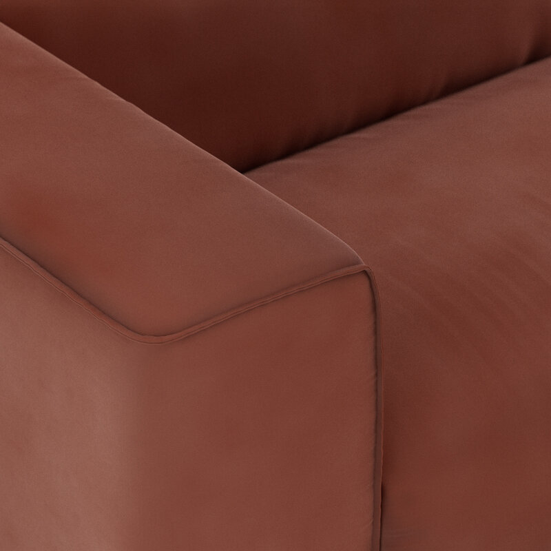 HKLIVING-collectie FLAKE bank: element links 1,5-zits, royal velvet, magnolia