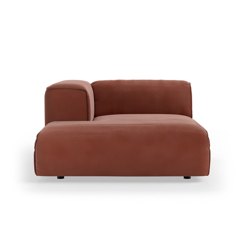 HKLIVING-collectie FLAKE bank: element links divan, royal velvet, magnolia