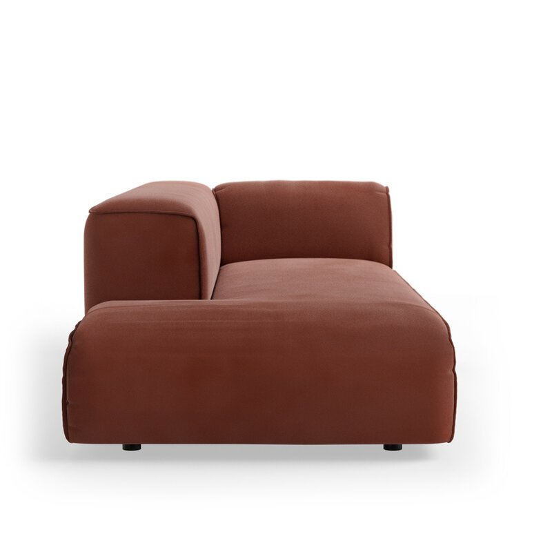 HKLIVING-collectie FLAKE bank: element links longchair, royal velvet, magnolia
