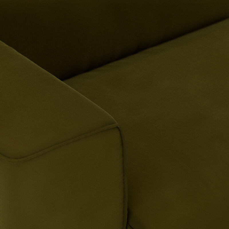 HKLIVING-collectie FLAKE bank: element links XL, royal velvet, olive
