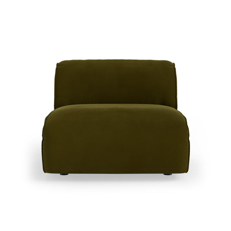 HKLIVING-collectie FLAKE bank: element midden, royal velvet, olive