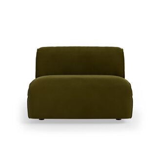 HKLIVING FLAKE bank: element midden 1, 5-seat, royal velvet, olive
