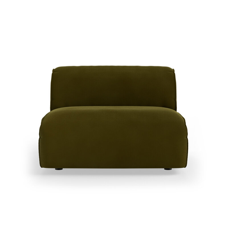 HKLIVING-collectie FLAKE bank: element midden 1,5-zits, royal velvet, olive