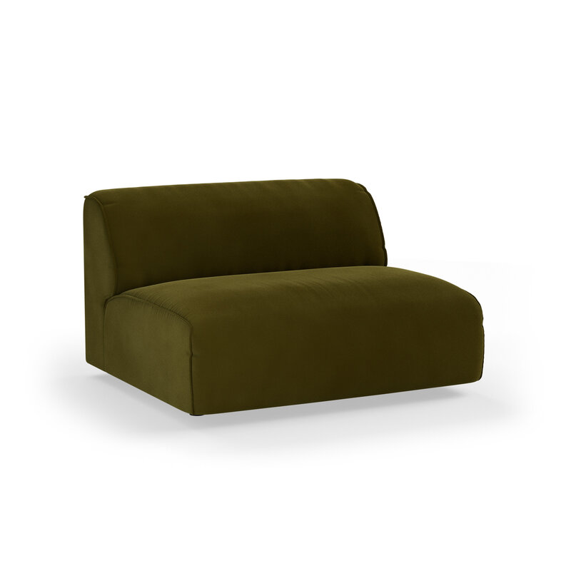 HKLIVING-collectie FLAKE bank: element midden XL, royal velvet, olive