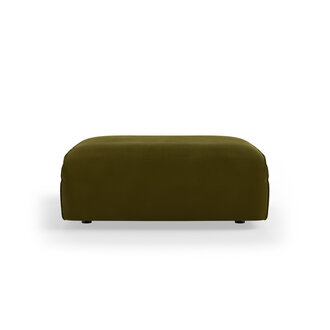 HKLIVING FLAKE bank: element hocker, royal velvet, olive