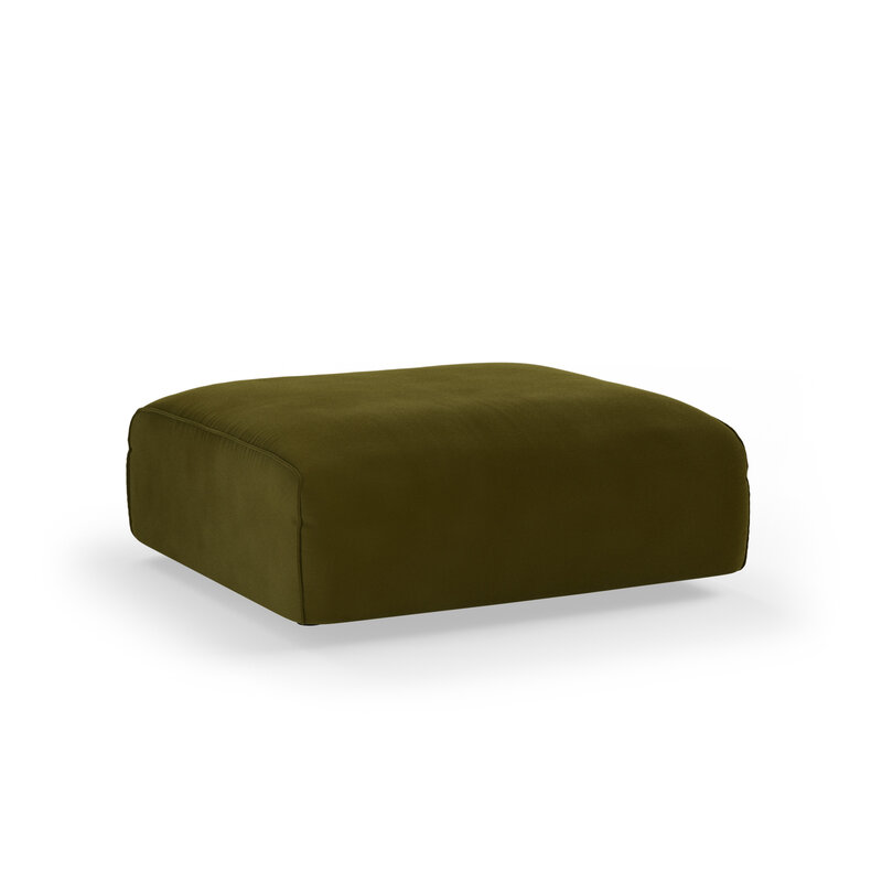 HKLIVING-collectie FLAKE bank: element hocker, royal velvet, olive