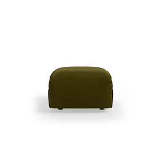 HKLIVING FLAKE bank: element hocker small, royal velvet, olive