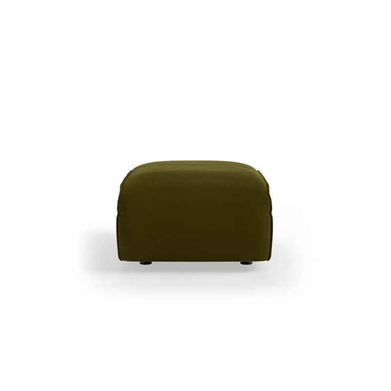 HKLIVING-collectie FLAKE bank: element hocker small, royal velvet, olive
