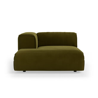 HKLIVING FLAKE bank: element links divan, royal velvet, olive