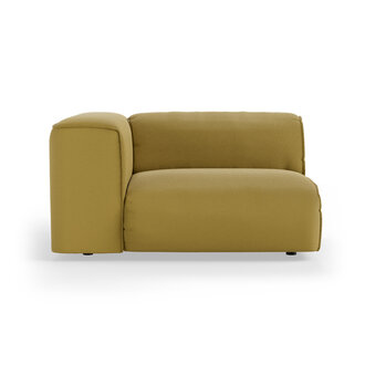 HKLIVING FLAKE bank: element links 1, 5-seat, linnen, burnt ochre