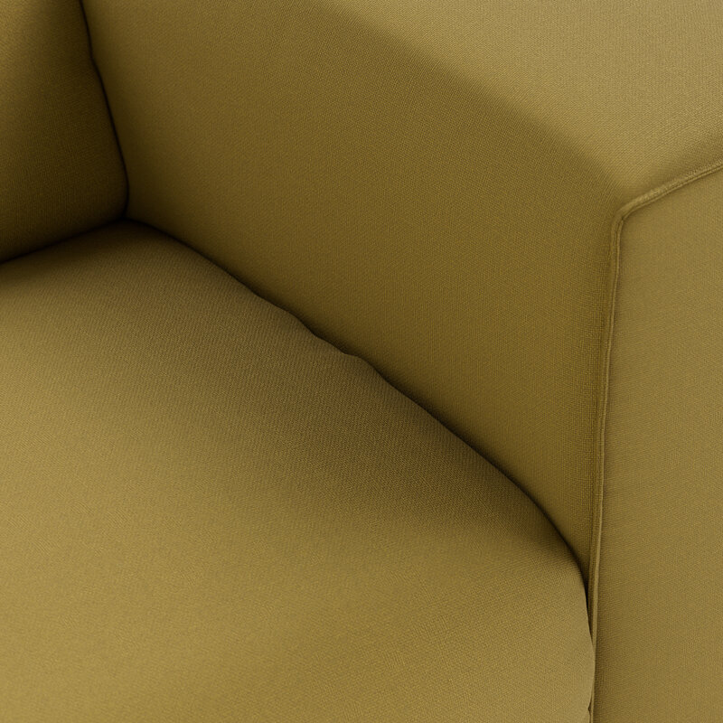 HKLIVING-collectie FLAKE bank: element rechts 1,5-zits, linnen, burnt ochre
