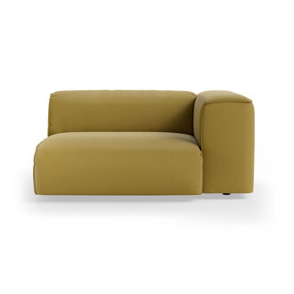 HKLIVING FLAKE bank: element rechts XL, linnen, burnt ochre
