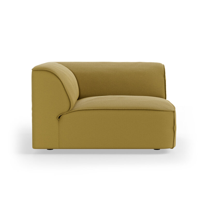 HKLIVING-collectie FLAKE bank: element hoek, linnen, burnt ochre