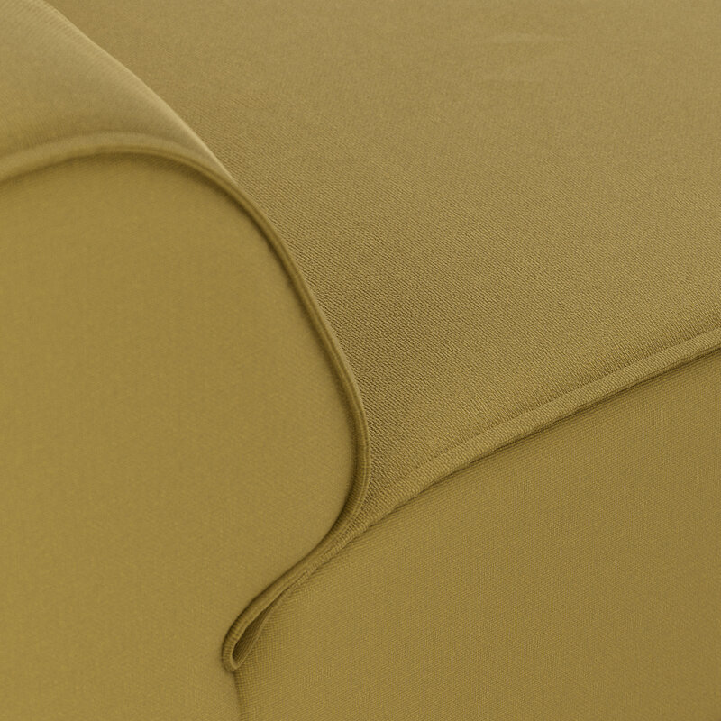 HKLIVING-collectie FLAKE bank: element hoek, linnen, burnt ochre