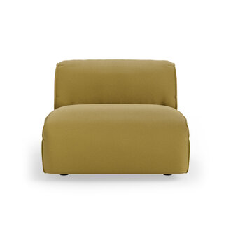 HKLIVING FLAKE bank: element midden, linnen, burnt ochre